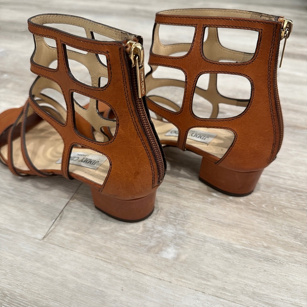 Jimmy Choo leather sandals, 37.5